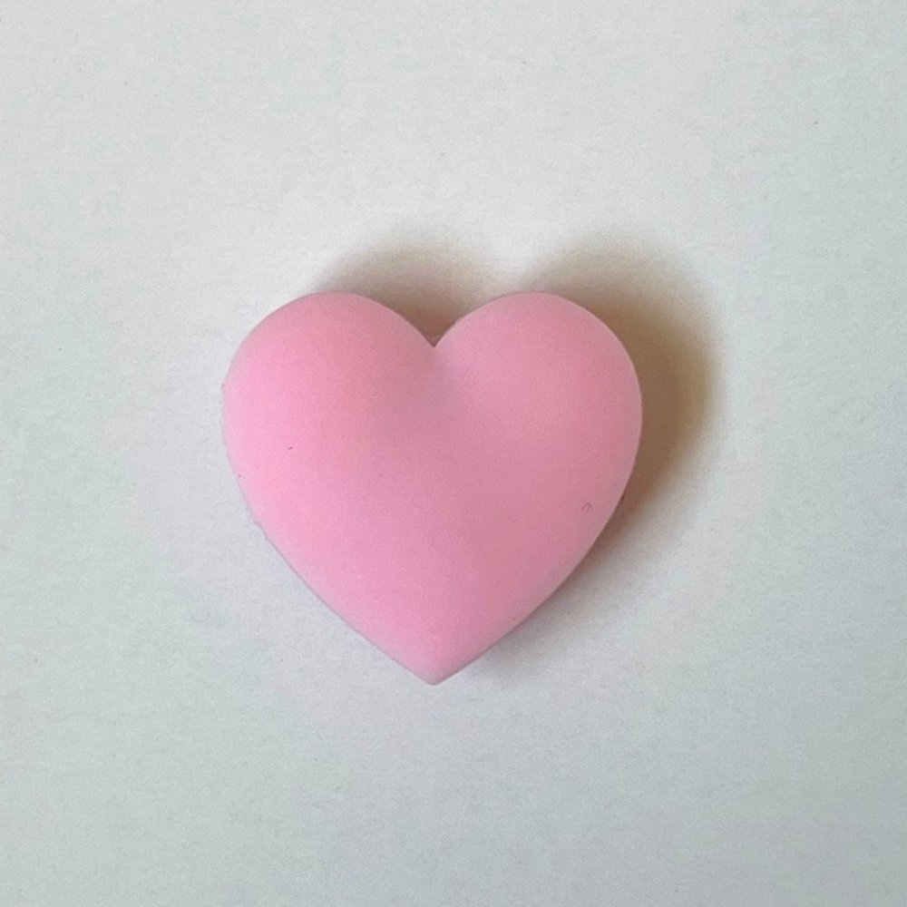 light pink heart crocs charms